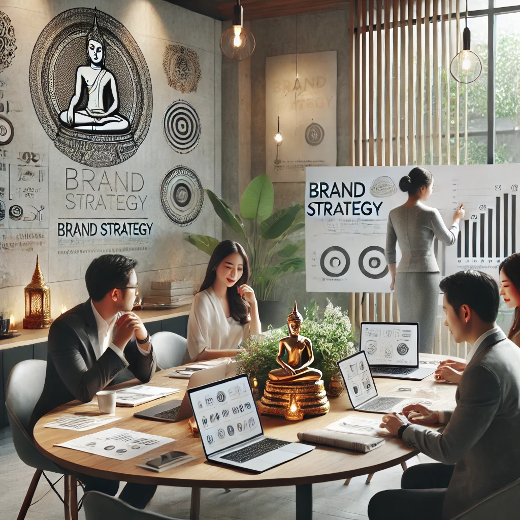 Thai Brand Booster team crafting custom strategies to elevate brands and enhance their market presence in Thailand.
